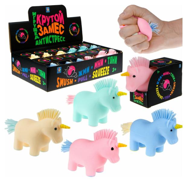 

Игрушка-жмяка 1TOY Крутой замес Единорог, 12х6 см