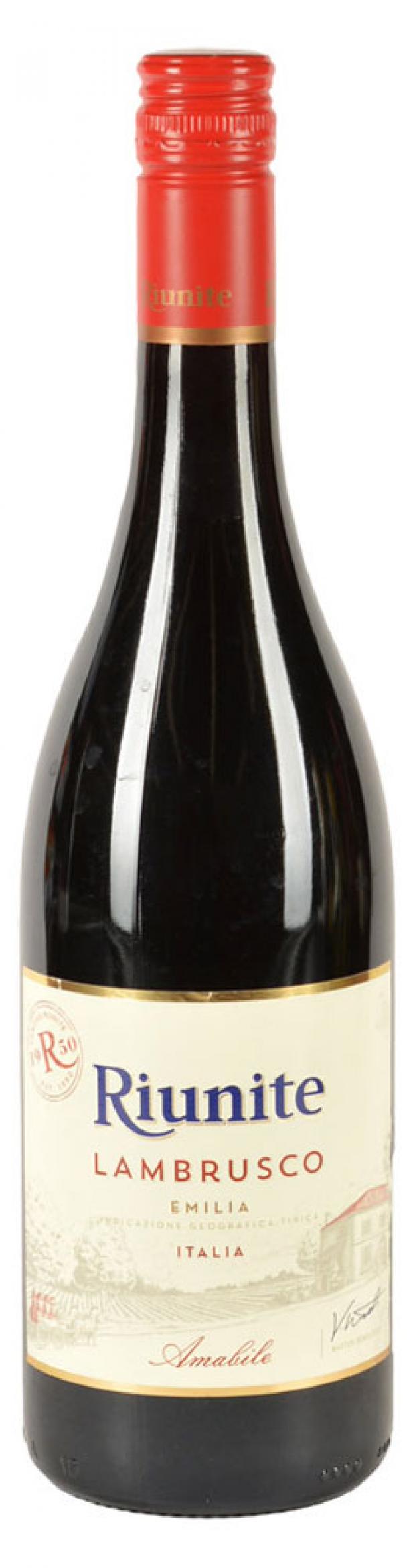 игристое вино fontale lambrusco белое полусладкое италия 0 75 л Игристое вино Riunite Lambrusco красное полусладкое Италия, 0,75 л