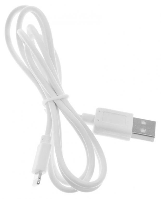 Дата-кабель USB-8-pin для Apple белый, 1 м