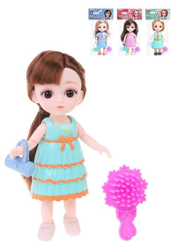 Кукла Наша Игрушка Модница АКС802087, 15 см