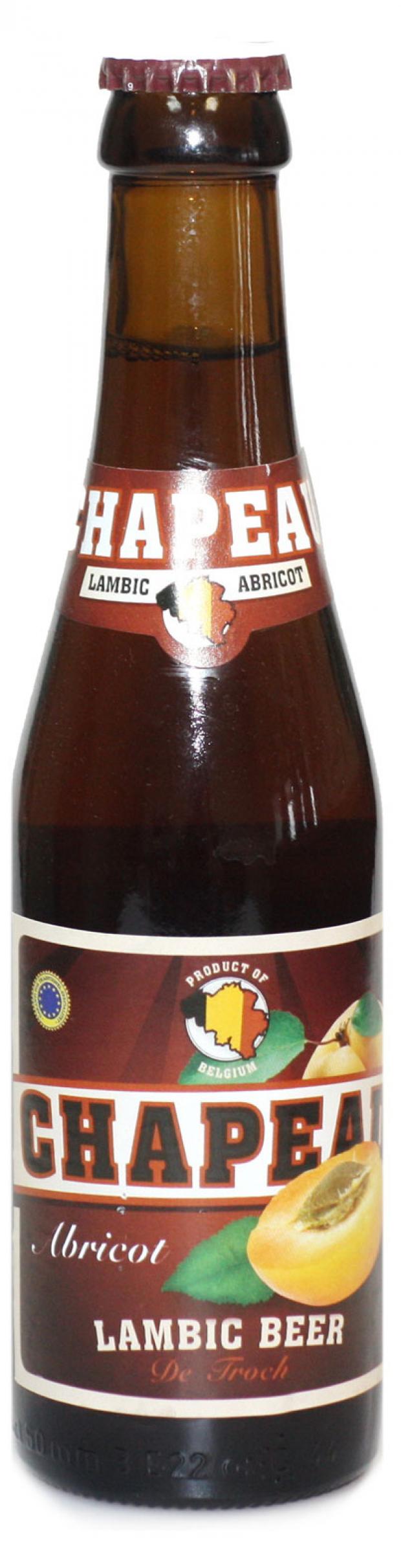 Пивной напиток Chapeau Apricot Lambic светлый фильтрованный 3,5%, 250 мл