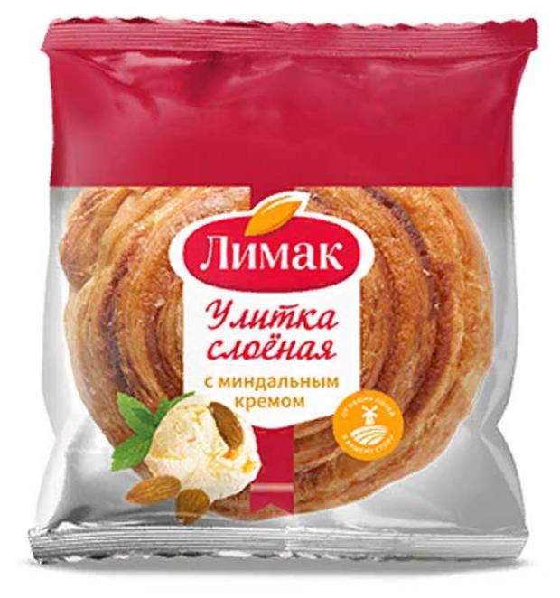 Улитка слоеная Лимак с миндальным кремом, 90