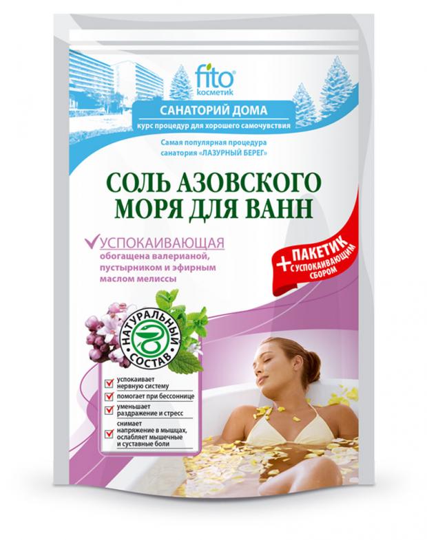 

Соль для ванн Фитокосметик успокаивающая, 500 г