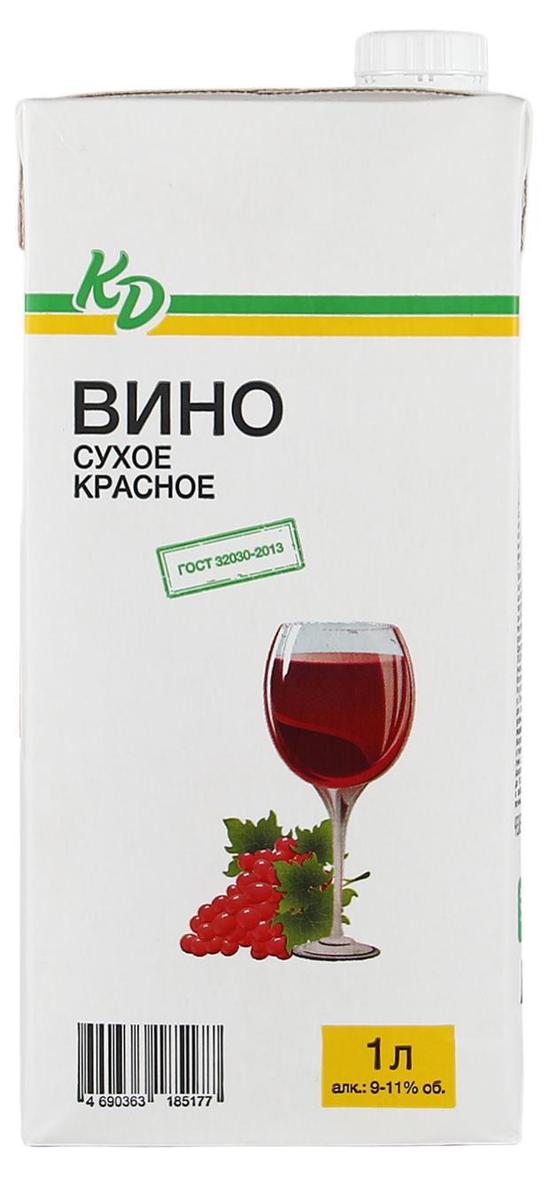 Вино Каждый день сухое красное Россия, 1 л