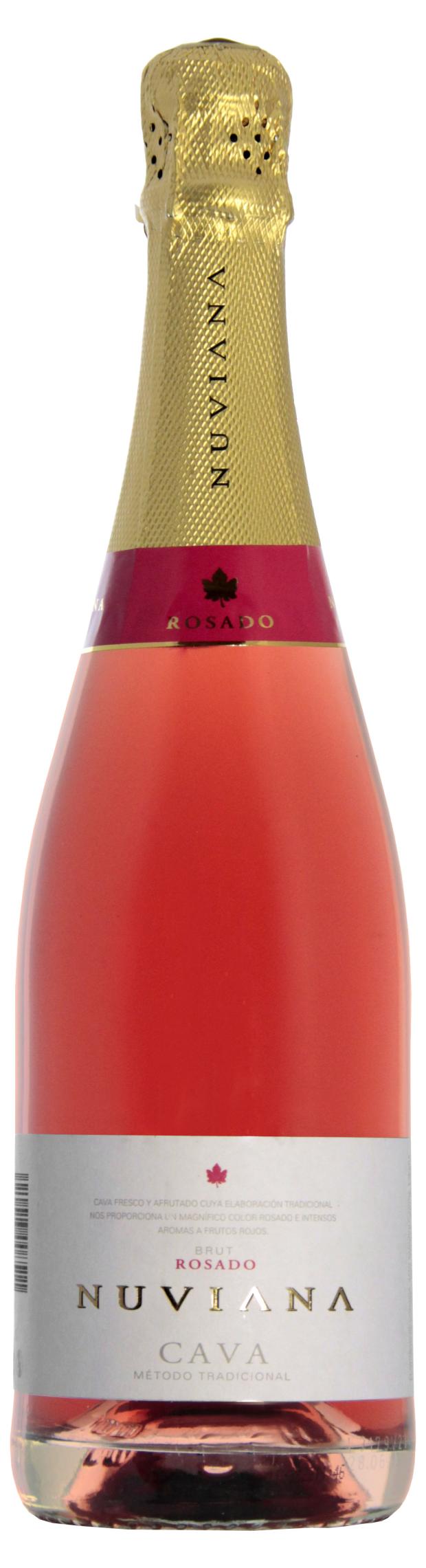 Игристое вино Cava Nuviana Brut Rosado Испания, 0,75 л игристое вино nuviana brut cava do белое брют испания 0 75 л