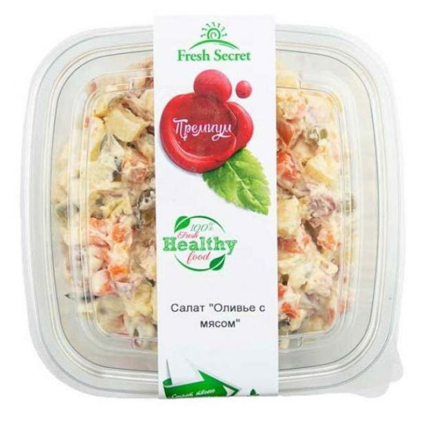 

Салат Fresh Secret Оливье с мясом, 200 г
