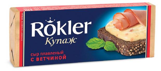 

Сыр плавленый Rokler Купаж с ветчиной, 80 г