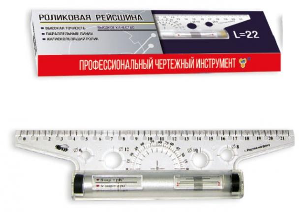 

Линейка Пчелка с роликом рейсшина, 22 см