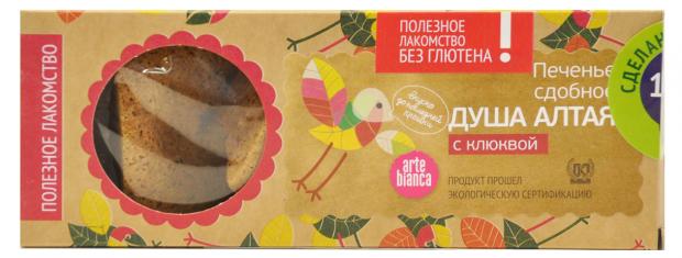 

Печенье Arte Bianca Душа Алтая с клюквой, 160 г