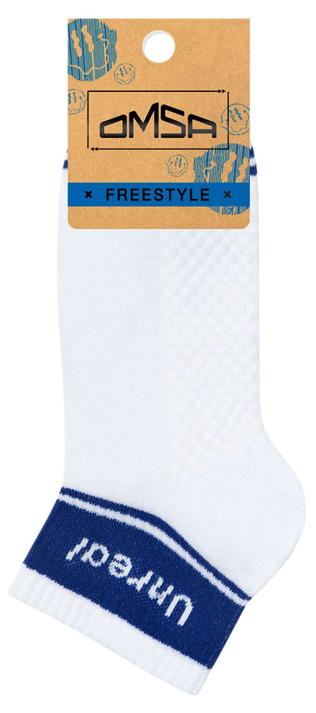 Носки женские Omsa Freestyle 619 Bianco-blu, р 39-41