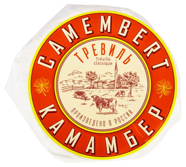 Сыр мягикй Камамбер с плесенью Тревиль 45% БЗМЖ, 130 г