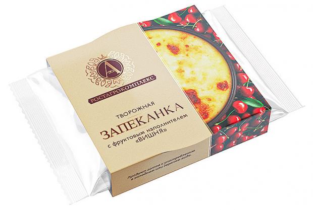 Запеканка творожная А.Ростагрокомплекс Вишня 13%, 100 г творожная запеканка с ягодами деликатеска 210г