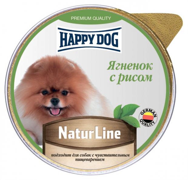 Корм для собак Happy Dog Паштет ягненок с рисом, 125 г