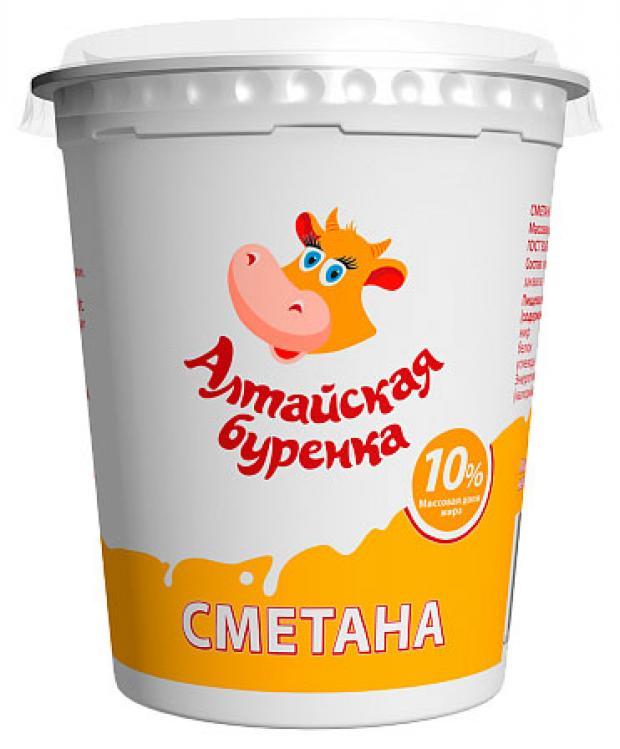 Сметана Алтайская буренка 10% БЗМЖ, 350 г