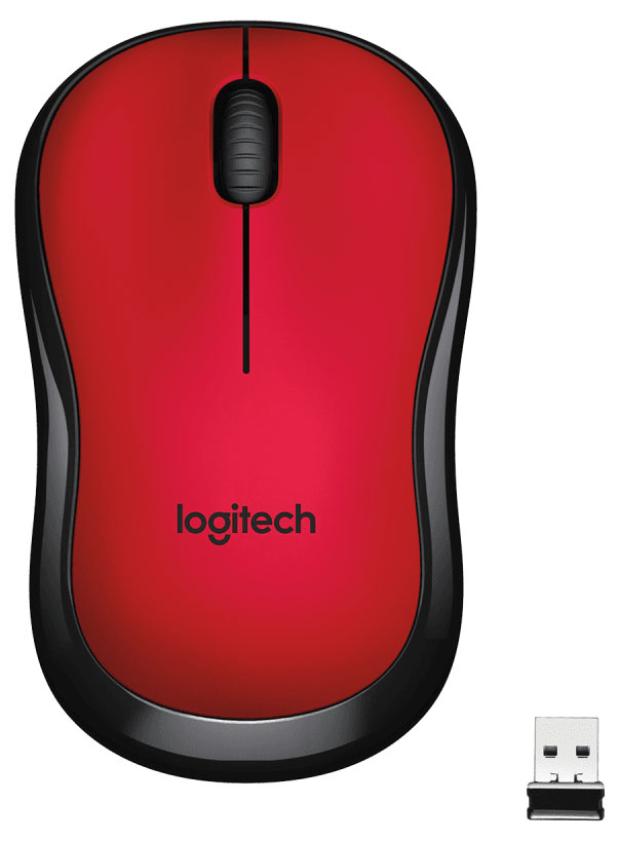 Мышь Logitech M220 беспроводная красная