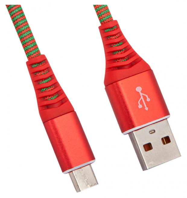 USB кабель Liberty Project MicroUSB Носки красный