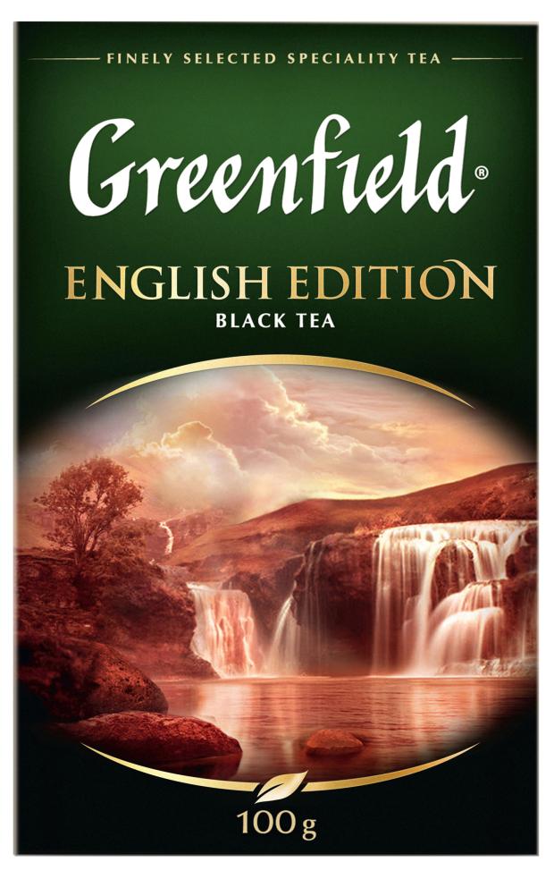 Чай черный Greenfield English Edition листовой, 100 г