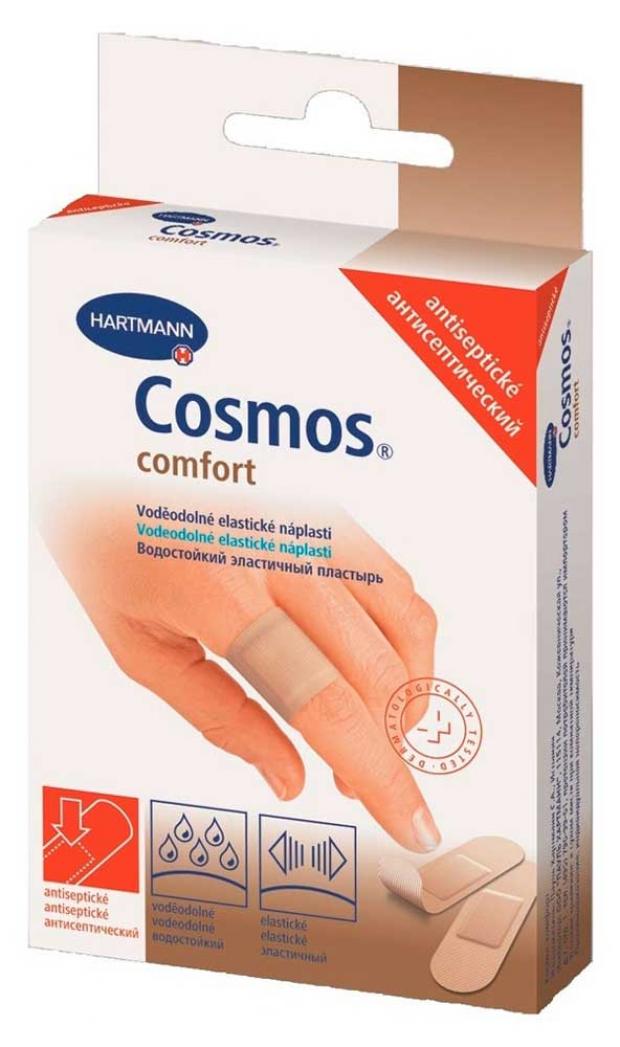 

Пластырь Cosmos Comfort антисептический водостойкий, 20 шт