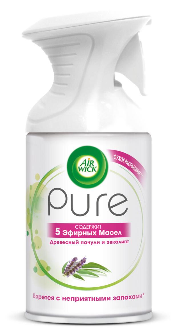 

Освежитель воздуха Airwick Pure Древесный Пачули и Эвкалипт, 250 мл