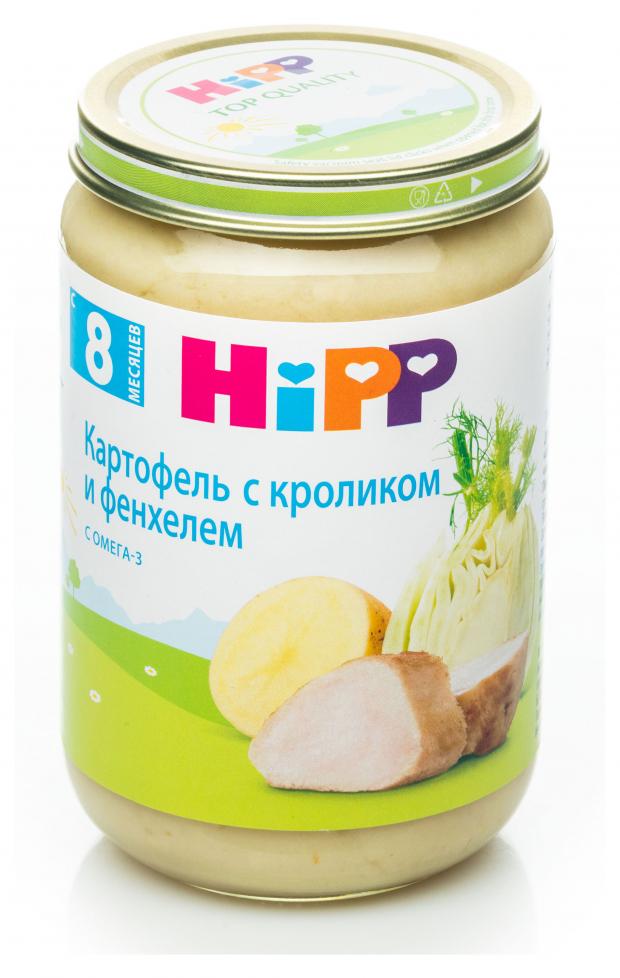 

Пюре HiPP Картофель с кроликом и фенхелем с 8 мес., 220 г