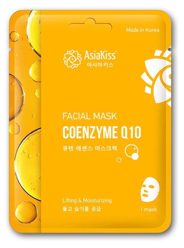 Маска тканевая для лица AsiaKiss с коэнзимом Q10