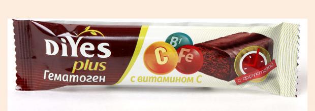 

Гематоген ДиYes на фруктозе с витамином С, 35 г