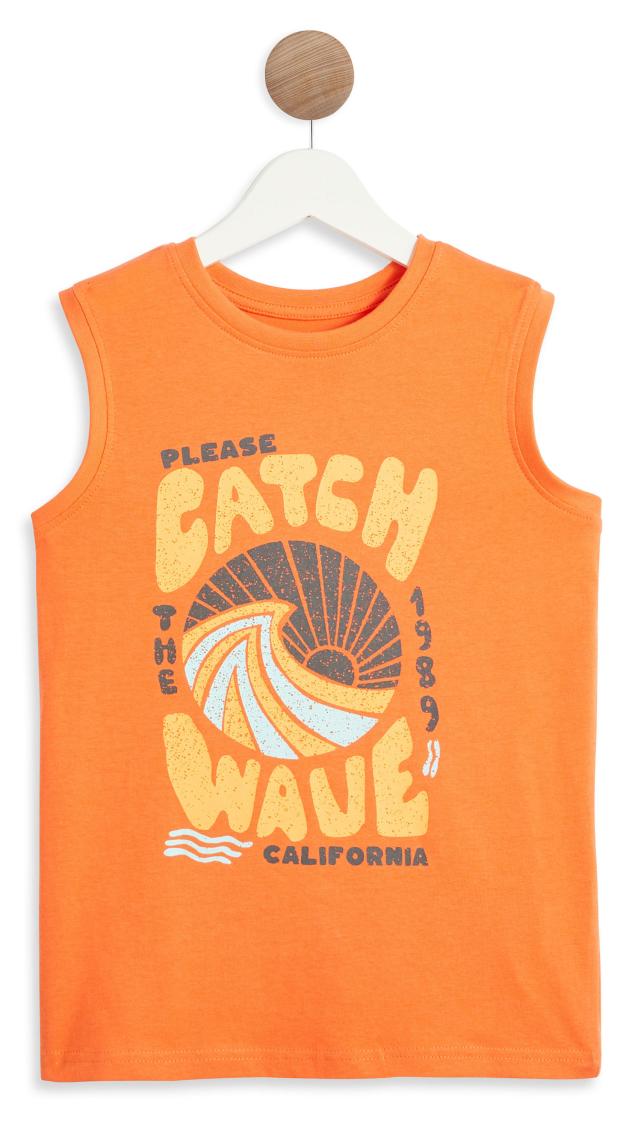 

Футболка для мальчика InExtenso с коротким рукавом оранжевая