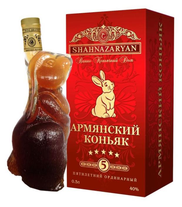 

Коньяк SHAHNAZARYAN 5 сувенирная бутылка Кролик Армения, 0,5 л