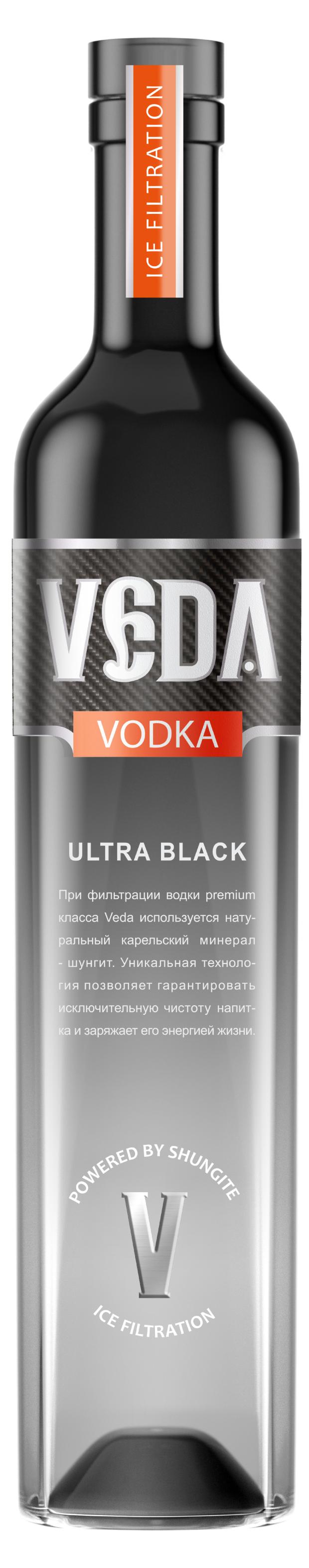 Водка Veda Ultra Black Россия, 0,5 л