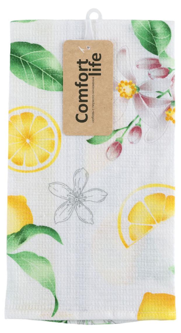 

Полотенце Comfort Life вафля лимоны, 46х70 см
