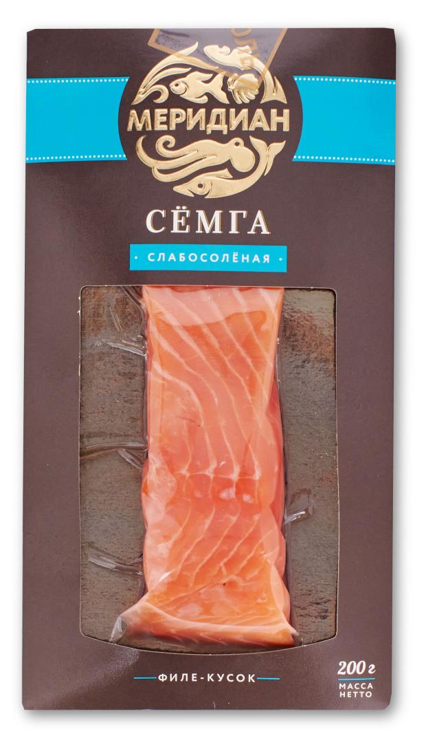 

Семга Меридиан слабосоленая филе-кусок, 200 г
