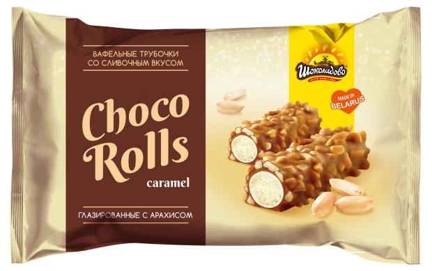 

Вафли Шоколадово Caramel глазированные с арахисом, 160 г