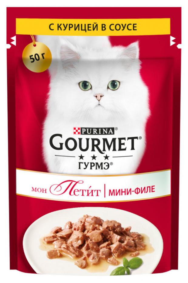 

Корм для кошек Gourmet Mon Petit с курицей в соусе, 50 г