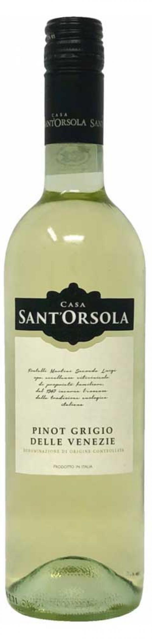 Вино Casa Sant'Orsola Pinot Grigio белое сухое Италия, 0,75 вино salvalai pinot grigio белое полусухое италия 0 75 л