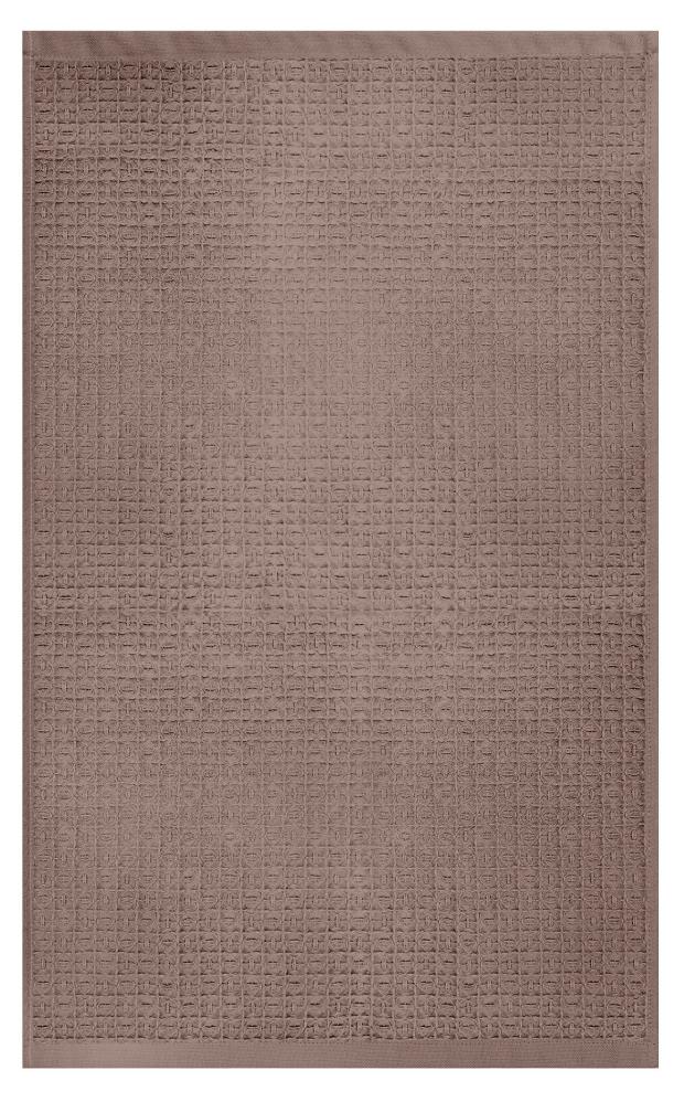 

Полотенце вафельное Cleanelly Basic коричневое, 43х70 см