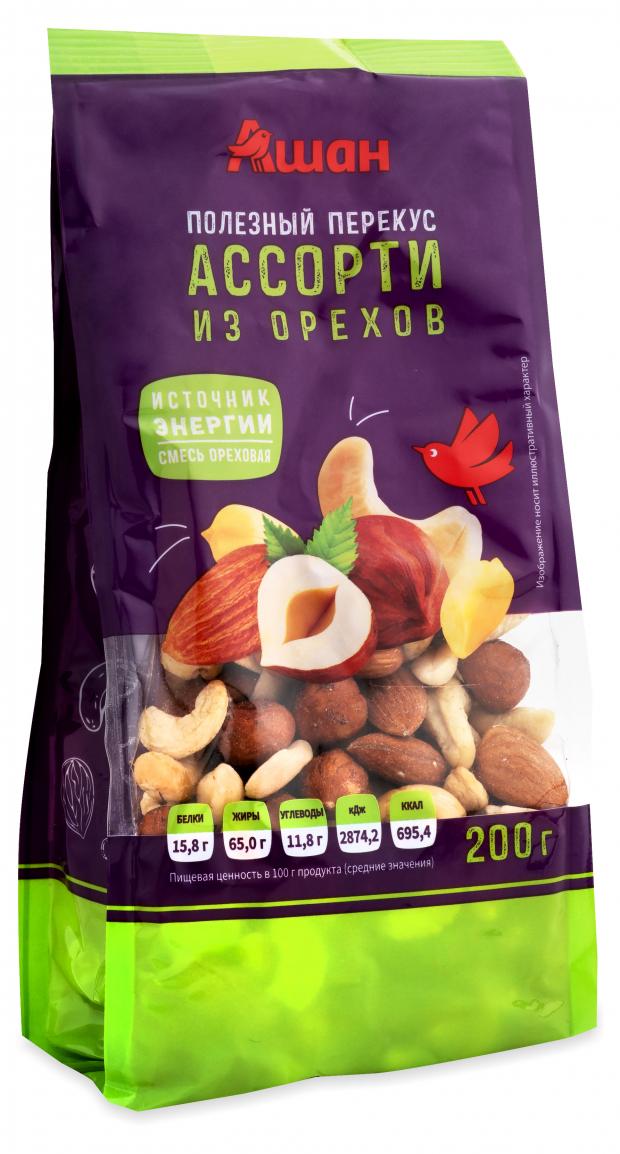 

Ассорти из орехов АШАН, 200 г
