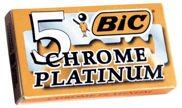 Лезвия для Т-образной бритвы BIC Chrome Platinum, 5 шт