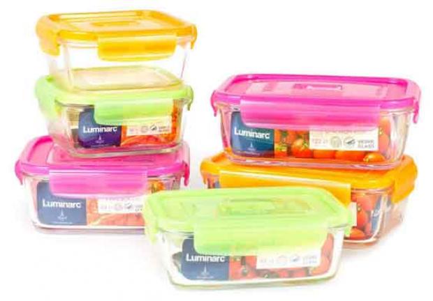 

Контейнер для продуктов Luminarc Pure Box Active прямоугольный стеклянный, 0,82 л