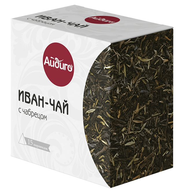 Чай травяной Айдиго Иван-чай с чабрецом, 30 г
