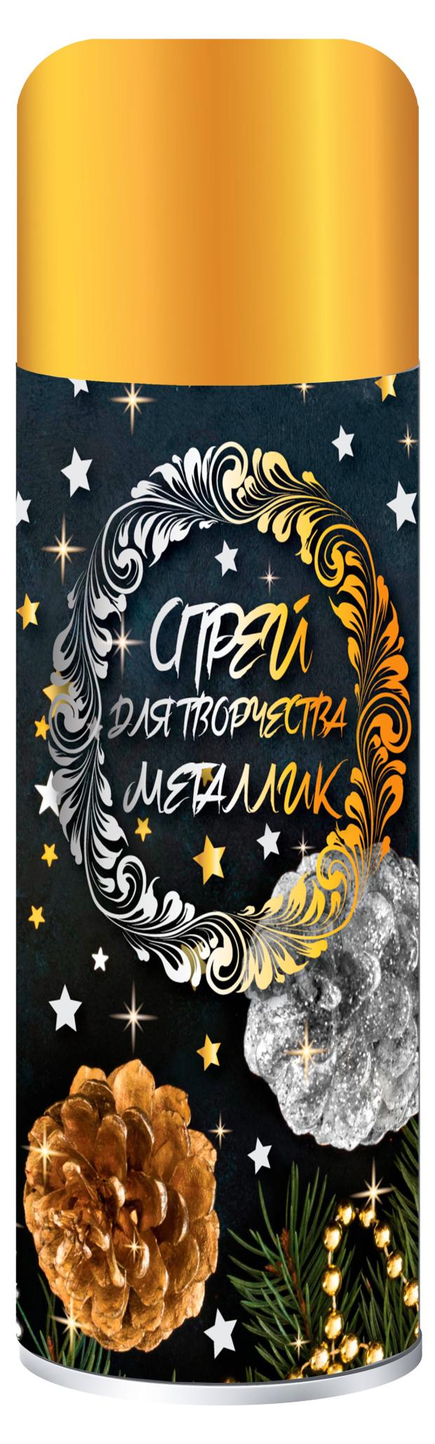 

Спрей для творчества золото/серебро.
