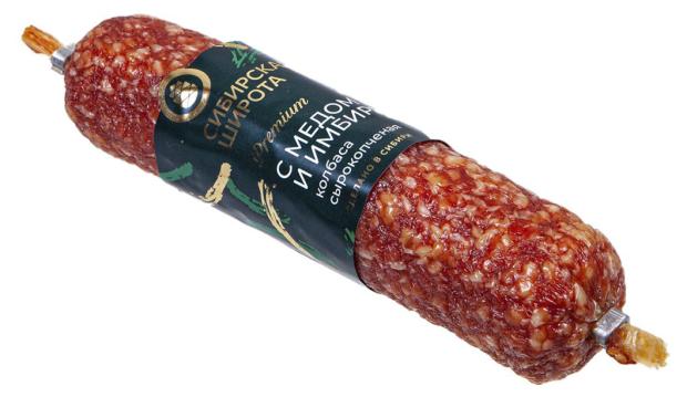 Колбаса сырокопченая Сибирская Широта с медом и имбирем, 180 г