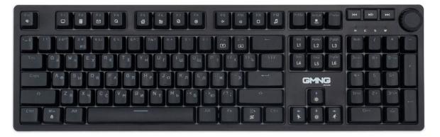 

Клавиатура Оклик GMNG 925GK механическая черный USB Multimedia for gamer Touch LED