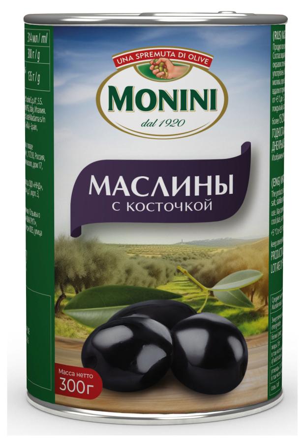 Маслины Monini с косточкой 300 г 289₽