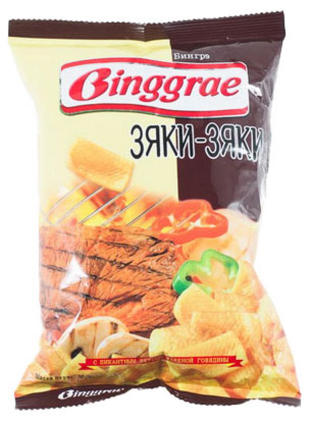 Чипсы Binggrae Зяки-зяки, 50 г чипсы binggrae хрустящие со вкусом васаби 50 г