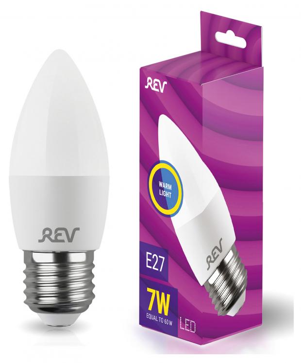 Лампа светодиодная Rev LED E27 7Вт 220V 2700К лампа светодиодная rev led е14 5вт 220v 2700к