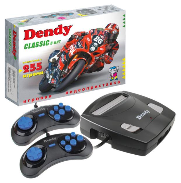 Игровая приставка Dendy Classic, 255 игр игровая приставка dendy nimbus 1700 игр