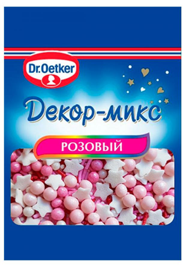 

Посыпка сахарная Dr.Oetker Декор-микс розовая, 10 г