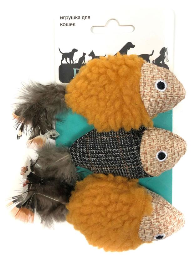 

Игрушка для кошек Petpark Рыбки, 3 шт