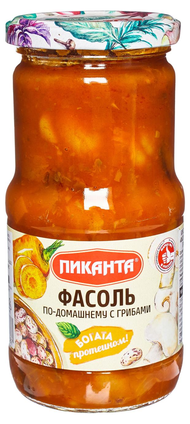 Фасоль Пиканта по домашнему с грибами 470 г 197₽
