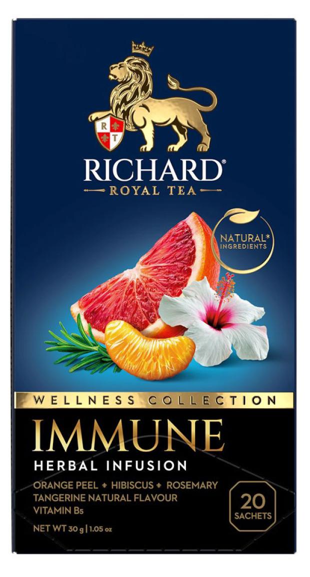 

Чай травяной RICHARD Immune каркаде, 20 сашетов